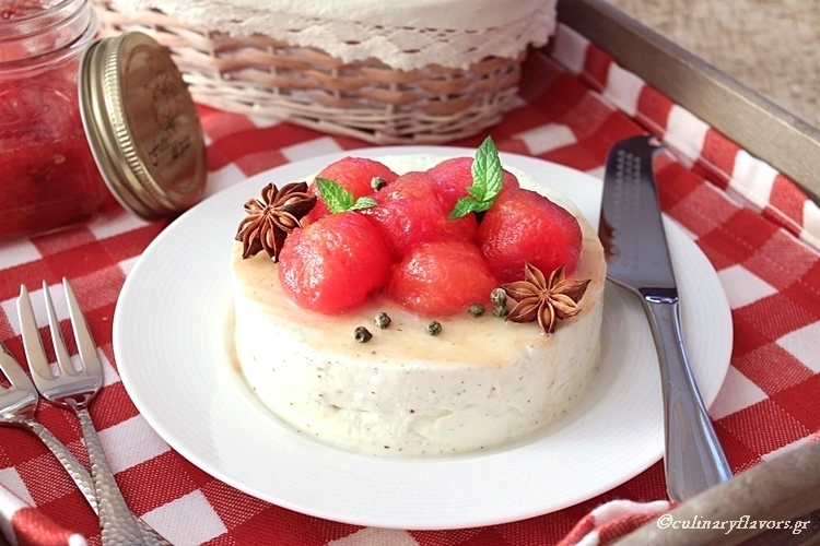 Feta Cheese Mousse with Sweet Cherry Tomatoes Confit