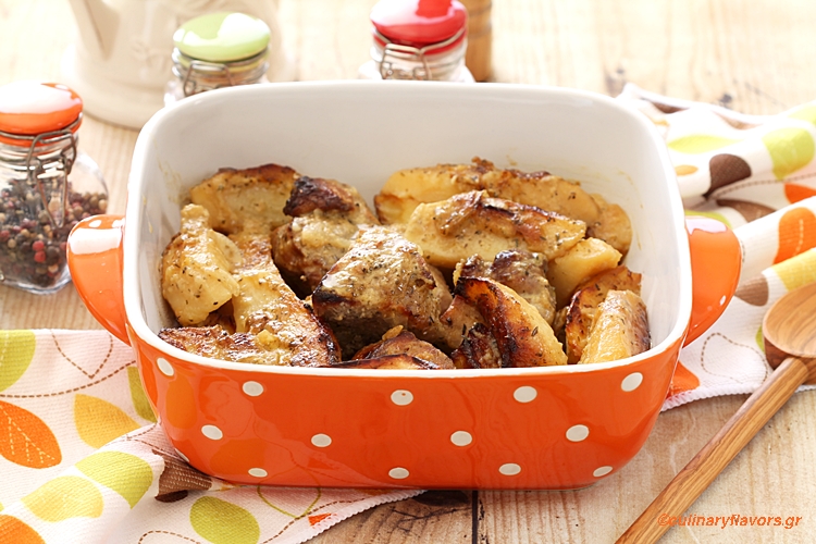 Pork Roast with Greek Potatoes
