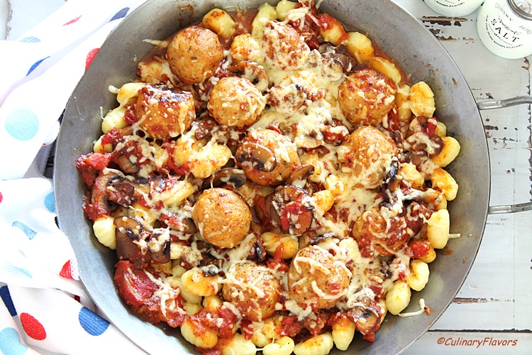 Chicken Meatballs with Gnocchi