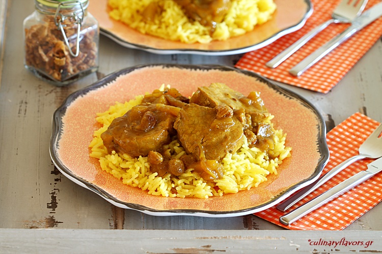 Pork Tenderloin with Apples in Beer and Curry Sauce