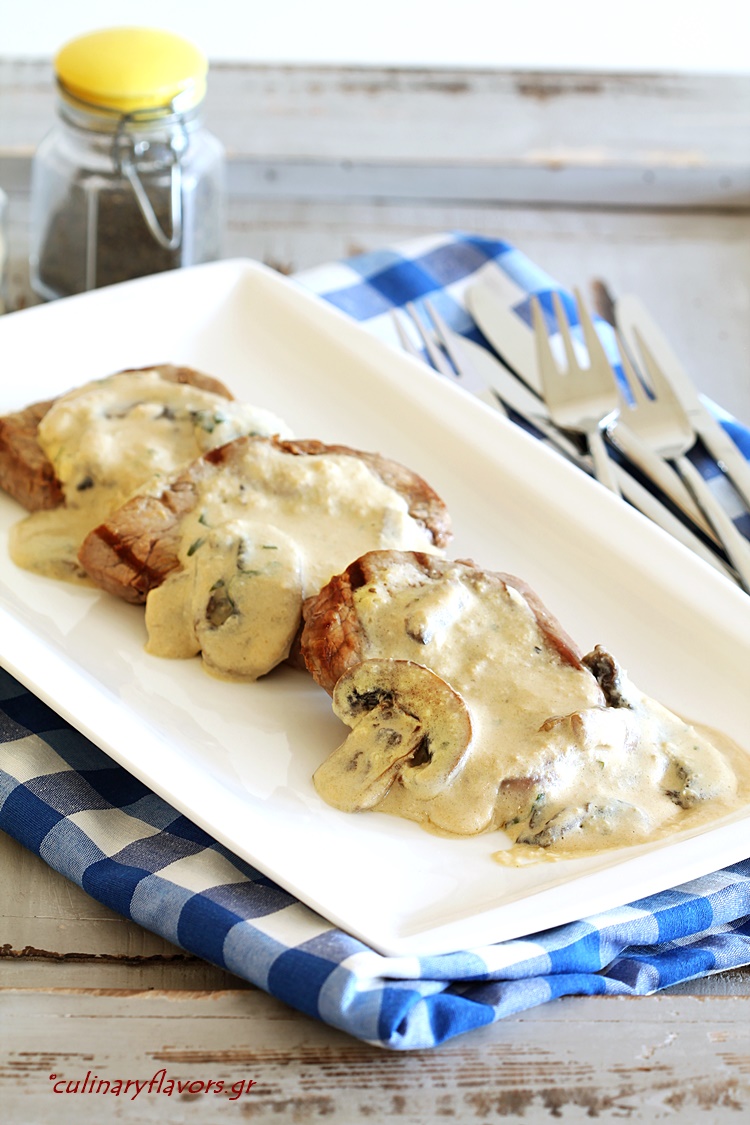 Beef Fillet with Creamy Thyme Sauce