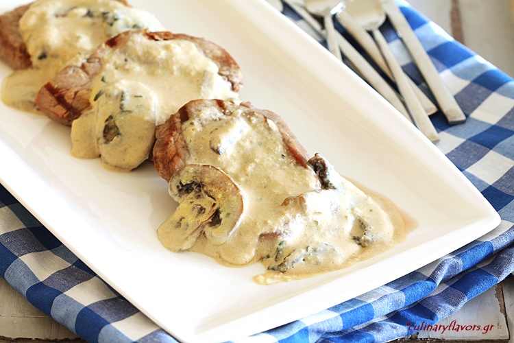 Beef Fillet with Creamy Thyme Sauce